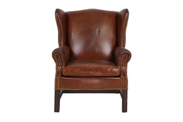Wing chair i farven Vintage Cigar